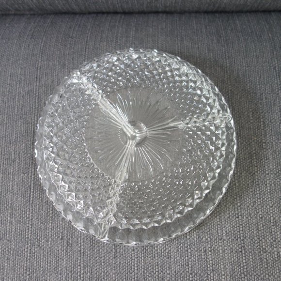 Glass Three Section Serving Dish - Picture 3 of 7